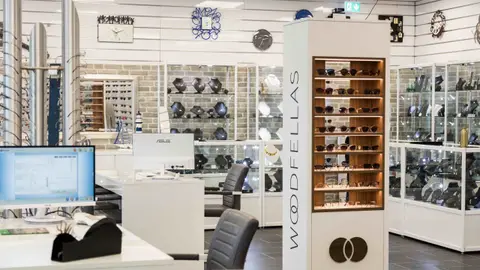 Optik Völkel, Schaufensterbereich