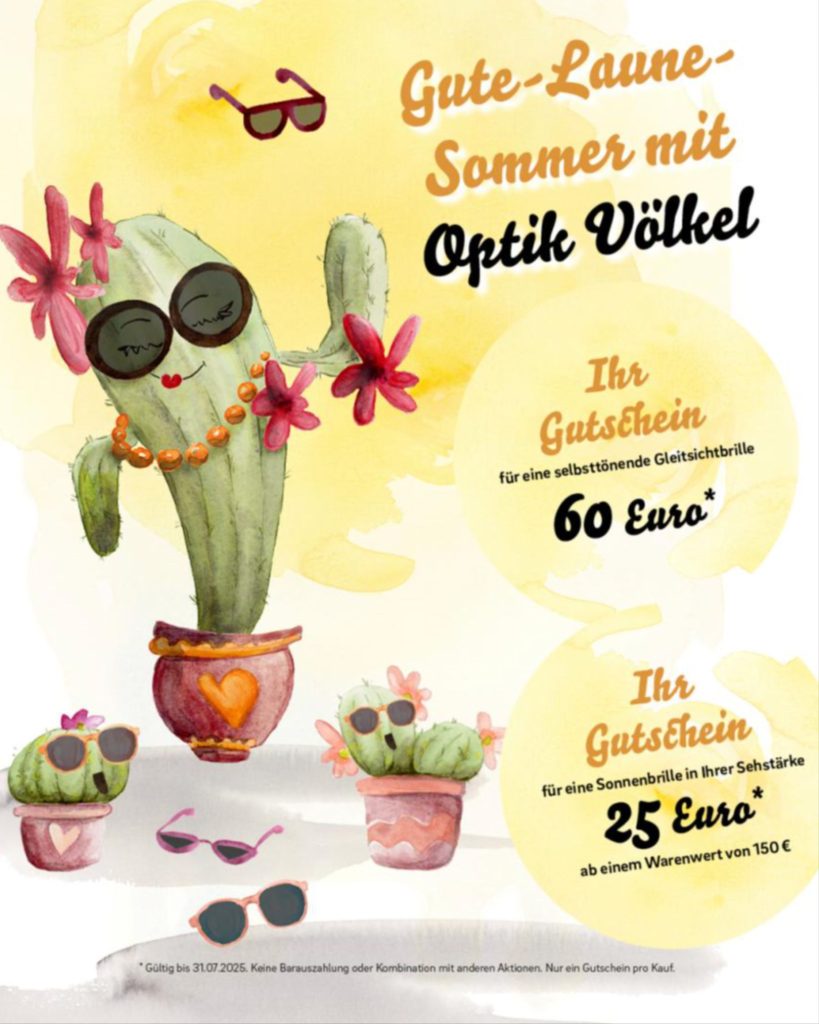 Gute-Laune-Sommer mit Optik Völkel 🌞🌵👓